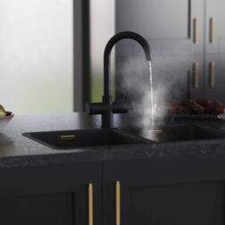 Helena Swan Neck Matt Black