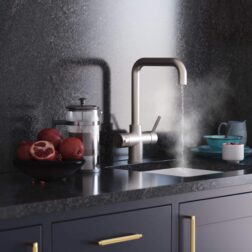 Quanta 4-in-1 D-Shape Instant Hot Water Tap Brushed Nickel