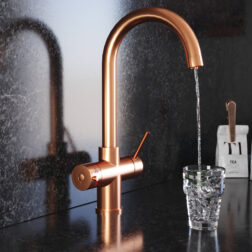 Quanta 4-in-1 Swan Neck Instant Hot Water Tap Copper