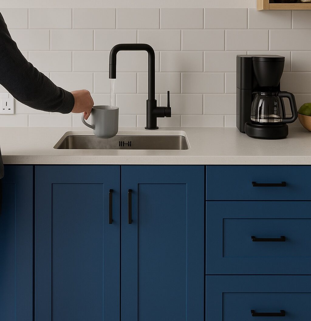 a modern office kitchen
