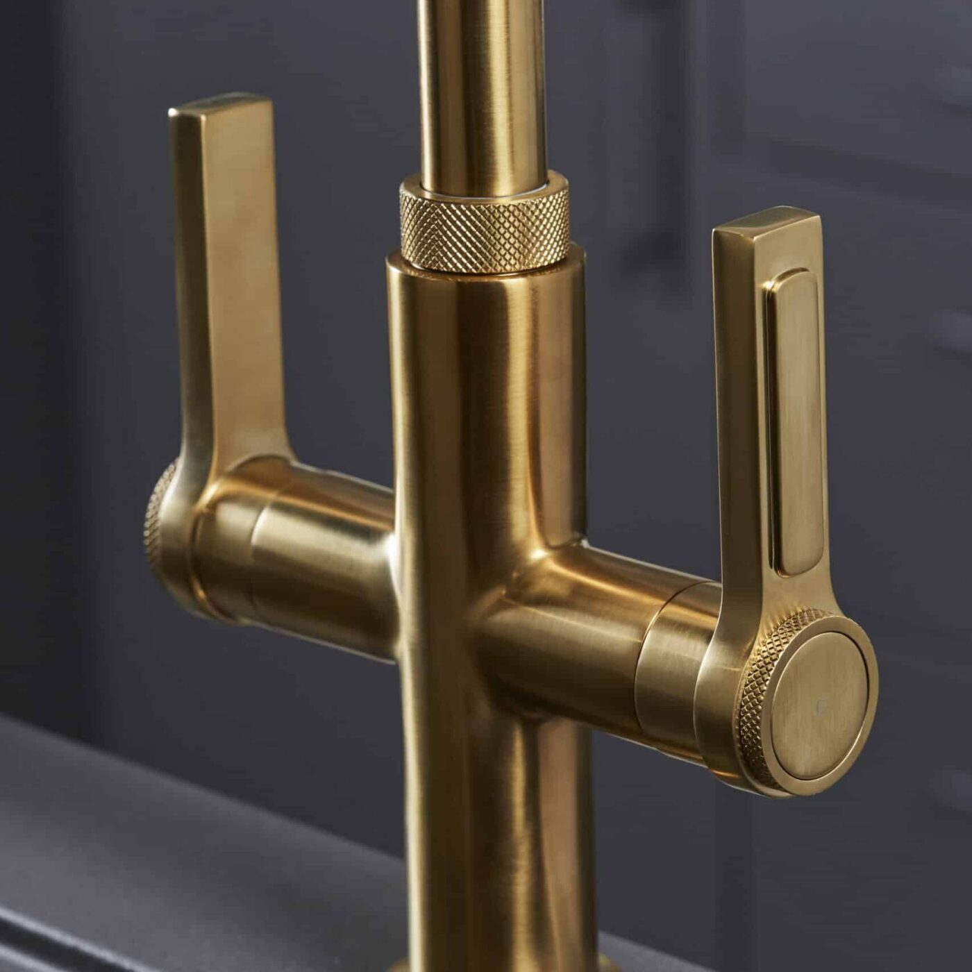 Aureum 3-in-1 D Shape Boiling Water Tap - Brushed Brass - Image 3